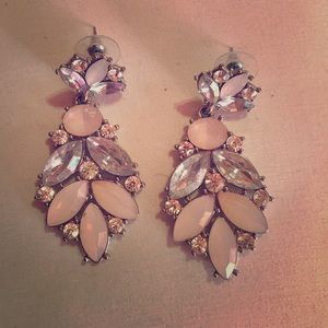 Light pink dangle earrings